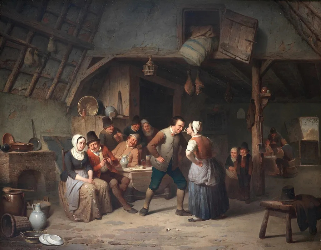 Passing The Candle 2 Wall Art by Charles Venneman - High-Resolution Digital Print