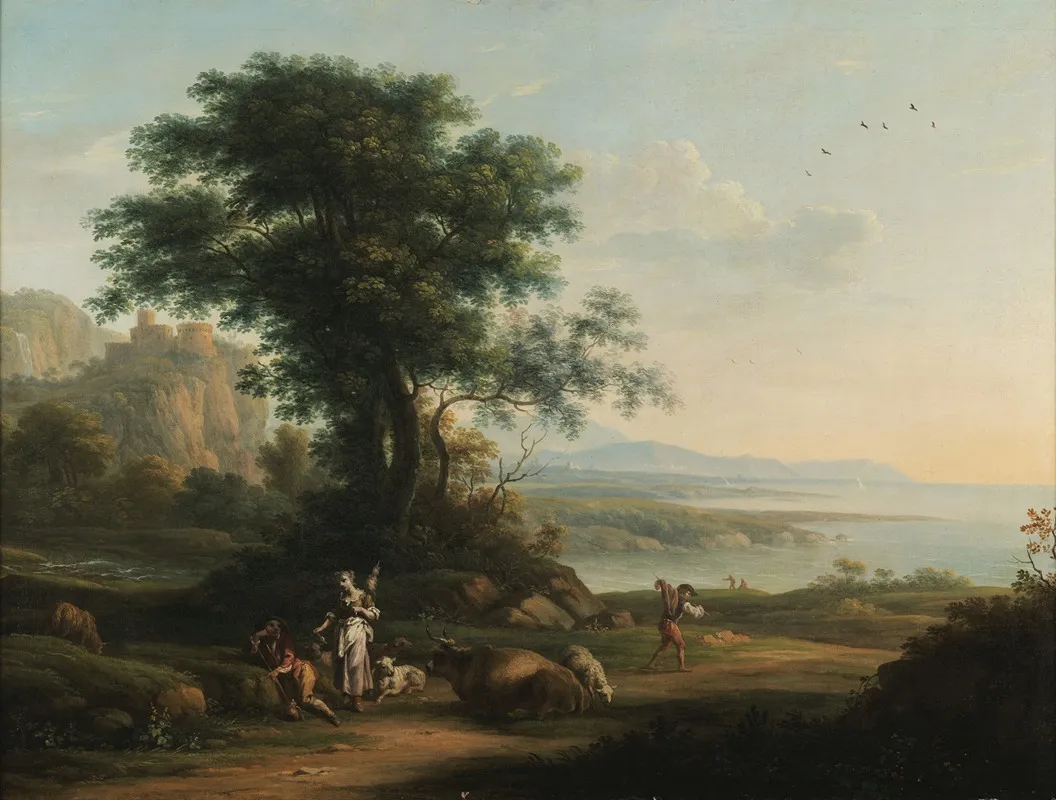 Pastoral Scene 13 Wall Art by Vittorio Amedeo Cignaroli   - High-Resolution Digital Print