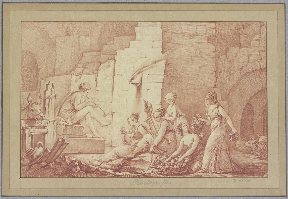 Pastorals Wall Art by Joseph-Charles Roettiers - High-Resolution Digital Print