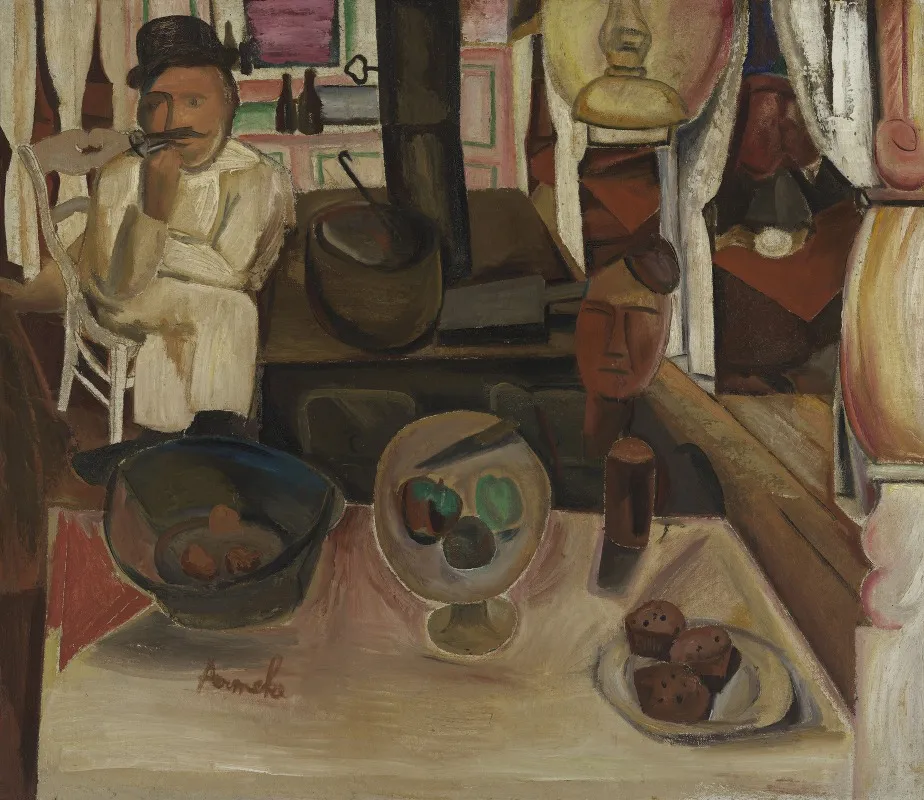 Pastry Stall Wall Art by Constant Permeke - High-Resolution Digital Print