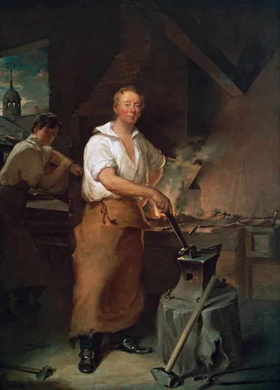 Pat Lyon At The Forge Wall Art by John Neagle - High-Resolution Digital Print