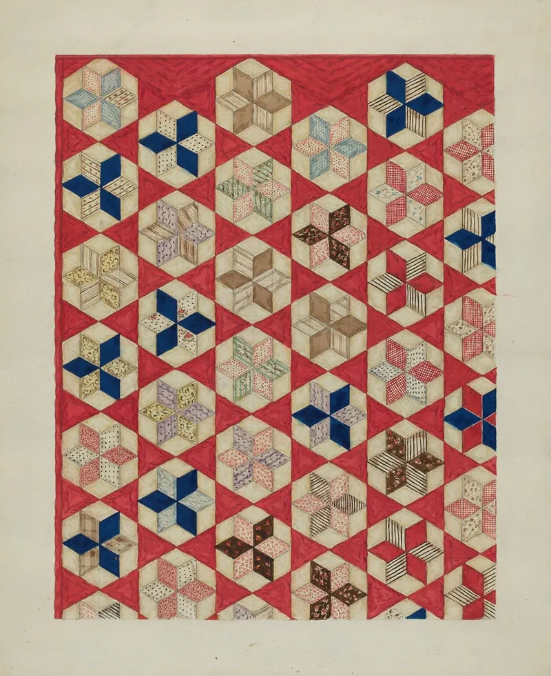 Patchwork Quilt Evening Star