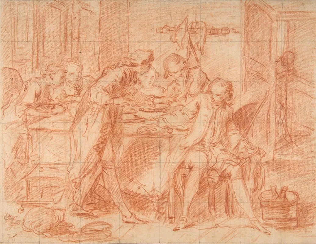 Pate Danguille Wall Art by circle of Nicolas Lancret - High-Resolution Digital Print