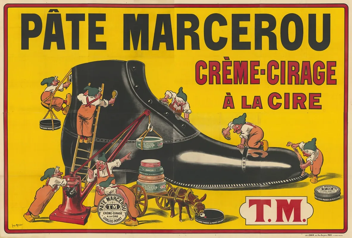 Pate Marcerou Creme Cirage A La Cire Tm Wall Art by Georges Meunier - High-Resolution Digital Print