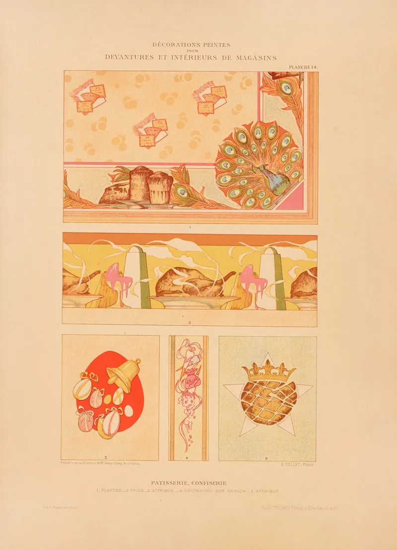 Patisserie Confiserie Wall Art by Henry Guédy - High-Resolution Digital Print