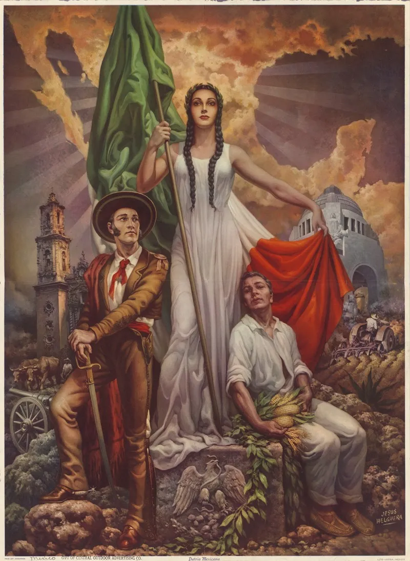 Patria Mexicana Wall Art by Jesús Helguera - High-Resolution Digital Print