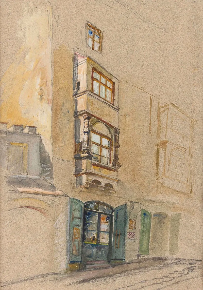Patrizierhaus In Wien Wall Art by Marie Egner - High-Resolution Digital Print