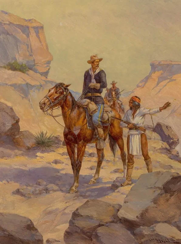 Patrolling The Rio Grande Wall Art by Herman Wendelborg Hansen - High-Resolution Digital Print