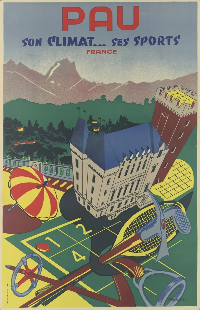 Pau Son Climat Ses Sports Wall Art by Georges Reben - High-Resolution Digital Print