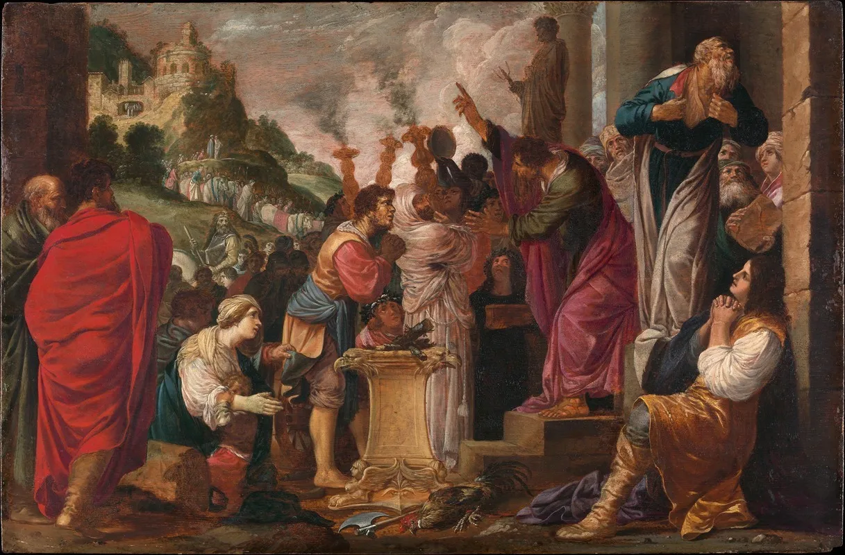 Paul And Barnabas At Lystra Wall Art by Jacob Symonsz. Pynas - High-Resolution Digital Print