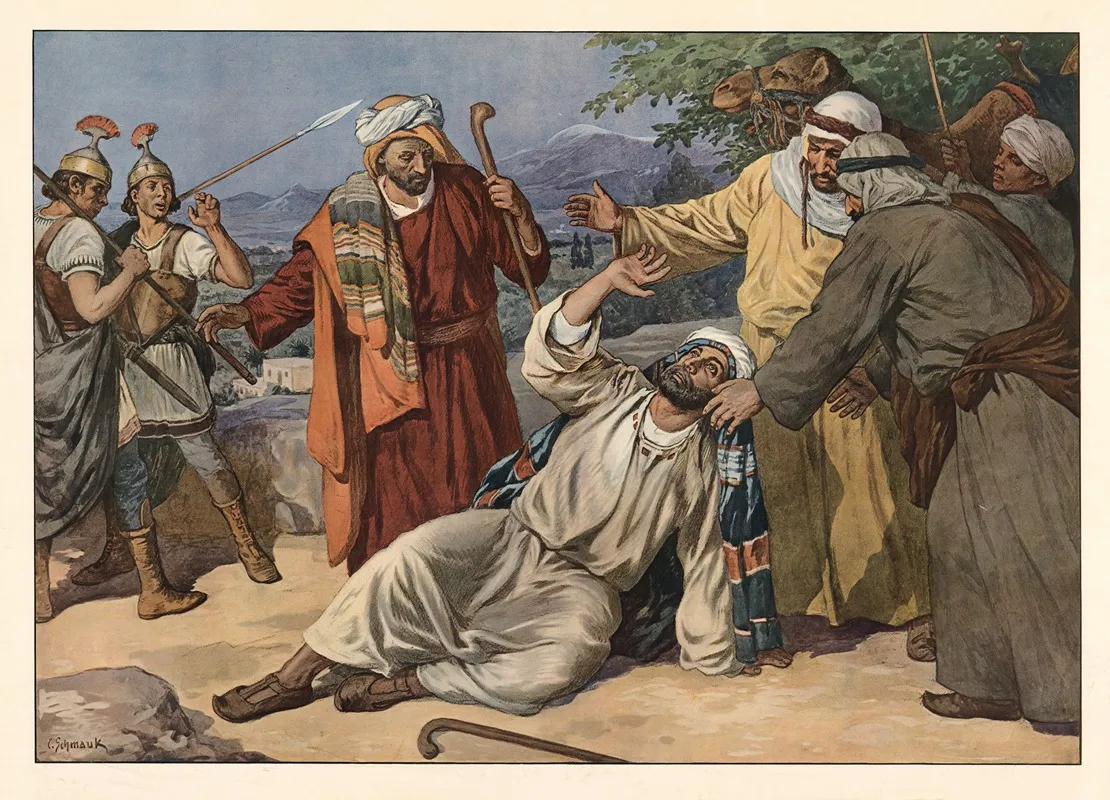 Paul Outside Damascus Wall Art by Carl Schmauk - High-Resolution Digital Print
