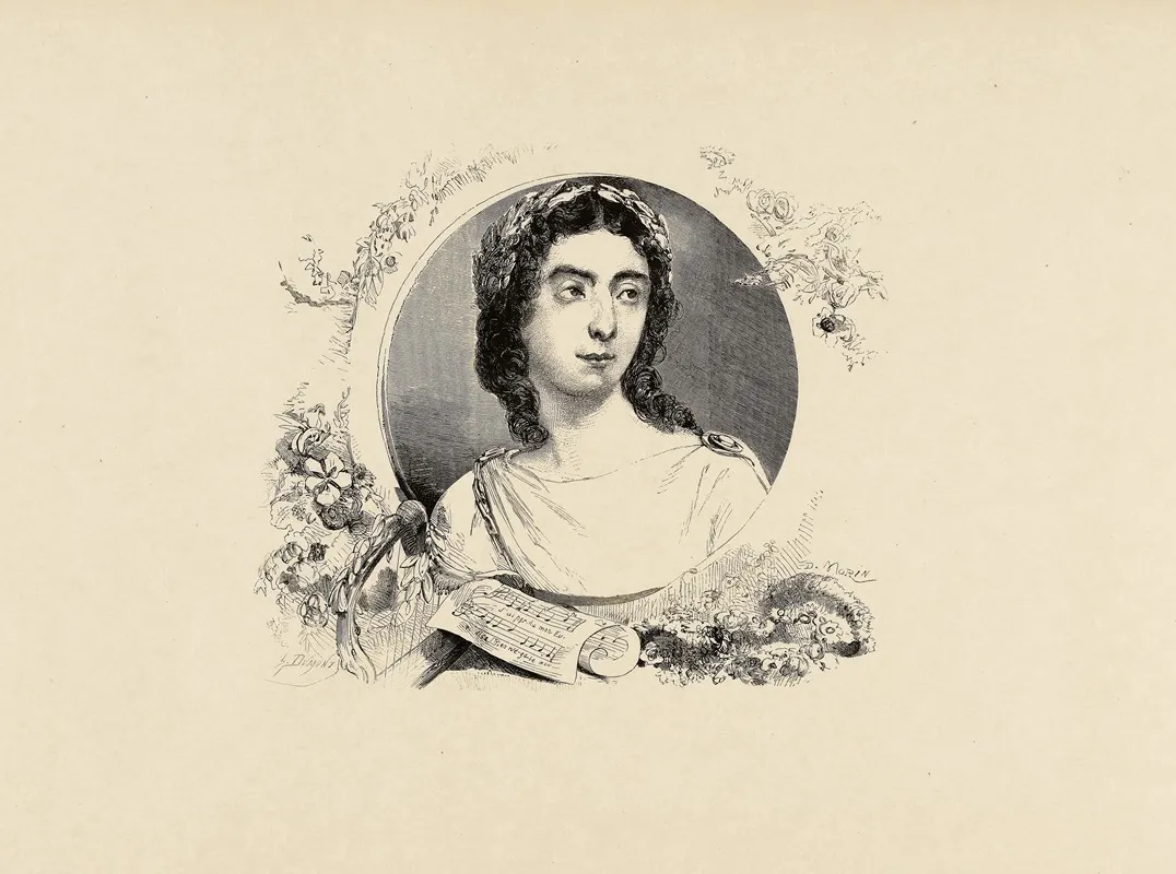 Pauline Viardot 2 Wall Art by Edmond Morin - High-Resolution Digital Print