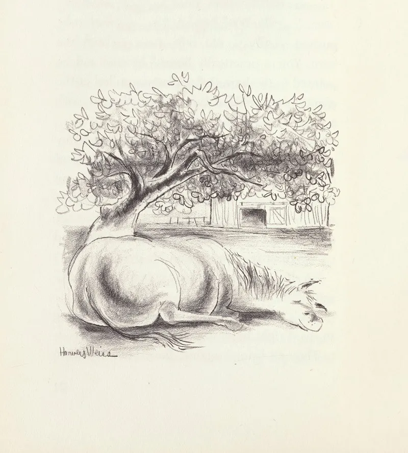Pauls Horse Herman Pl 15 Wall Art by Harvey Weiss - High-Resolution Digital Print