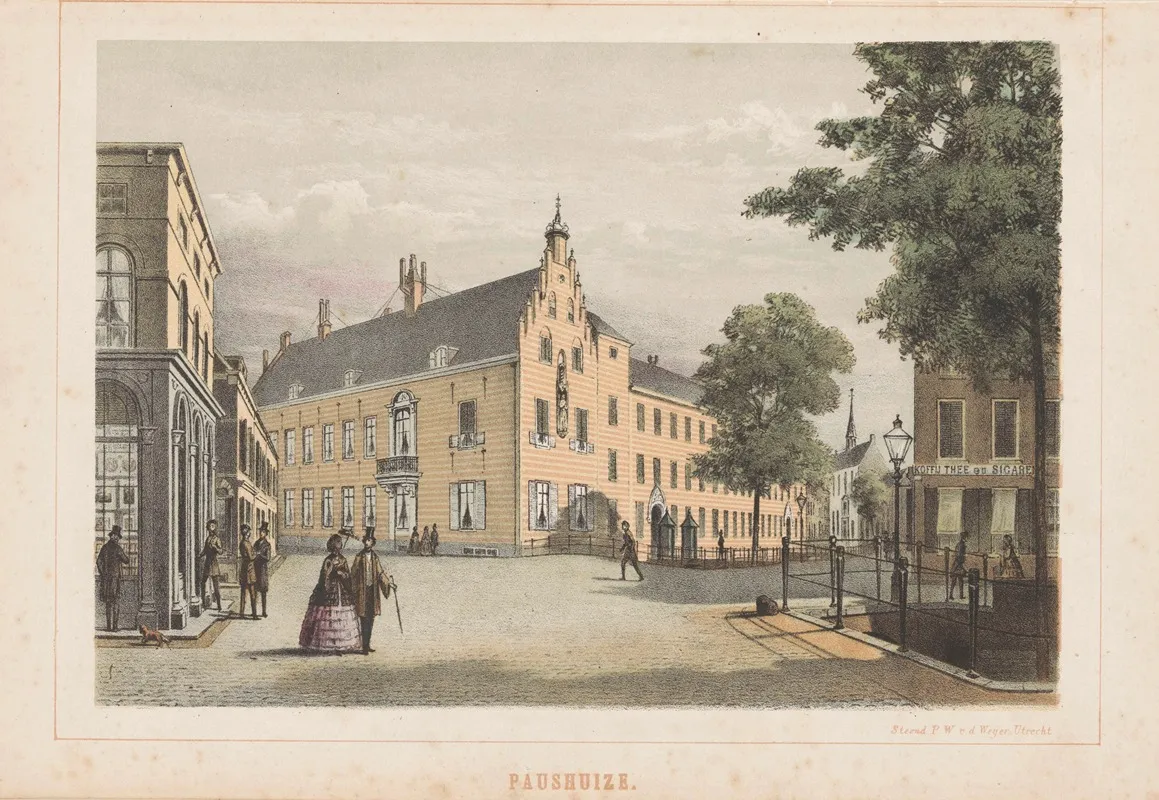 Paushuize Te Utrecht Paushuize Wall Art by Pieter Wilhelmus van de Weijer - High-Resolution Digital Print