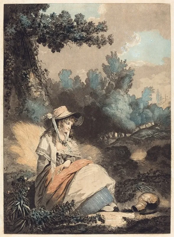 Pauvre Annette Wall Art by Philibert-Louis Debucourt - High-Resolution Digital Print
