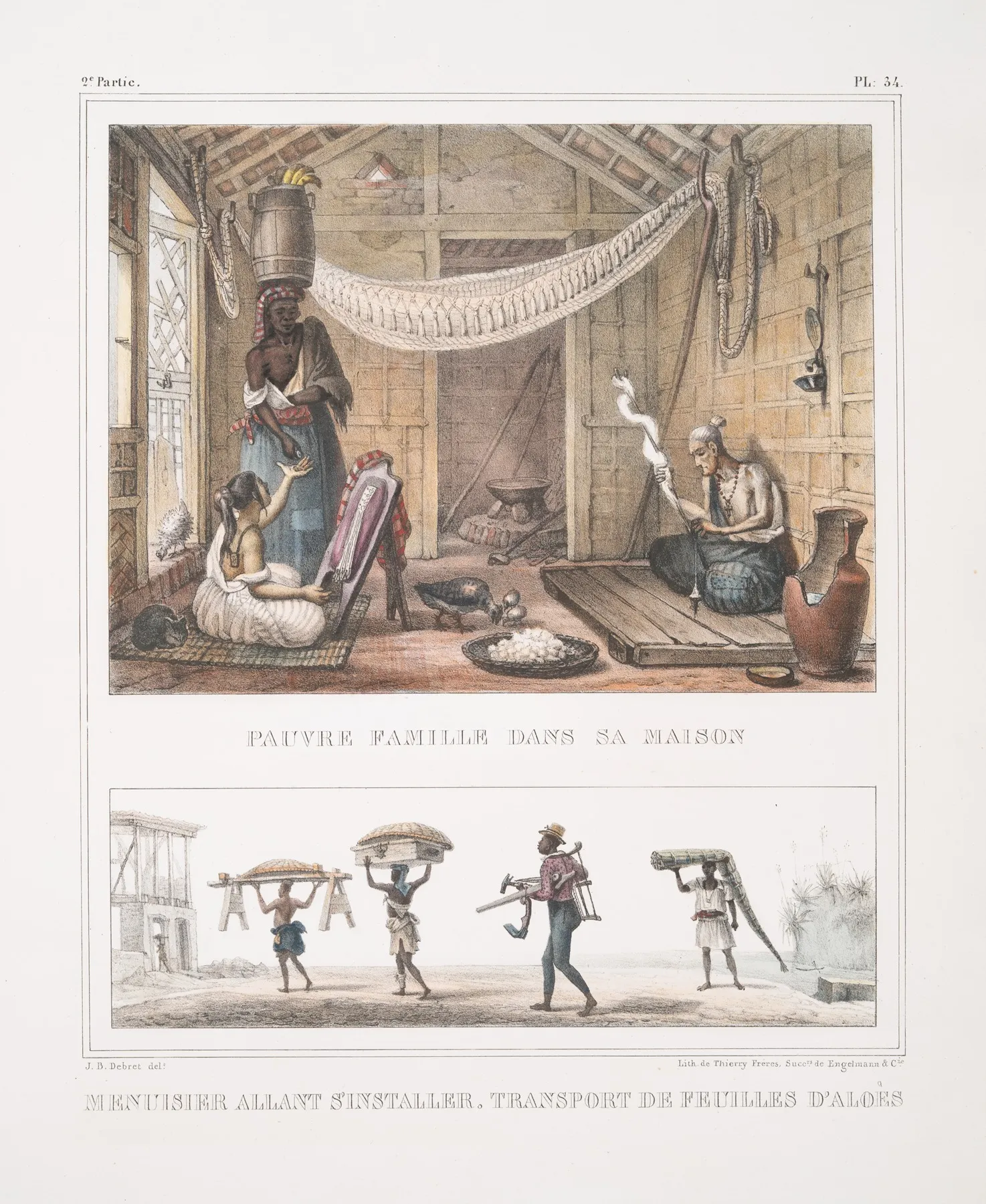 Pauvre Famille Dans Sa Maison Menuisier Allant Sinstaller Transport De Feuilles Daloes