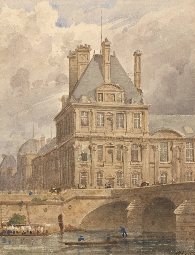Pavillion De Flore August 22 1828 Wall Art by William Henry Lake Price - High-Resolution Digital Print