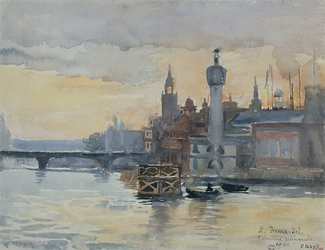 Pavillons En Bord De Seine A Lexposition De 1900 Wall Art by Laure Brouardel - High-Resolution Digital Print