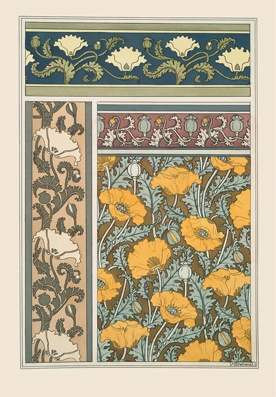 Pavot Wall Art by Maurice Pillard Verneuil - High-Resolution Digital Print
