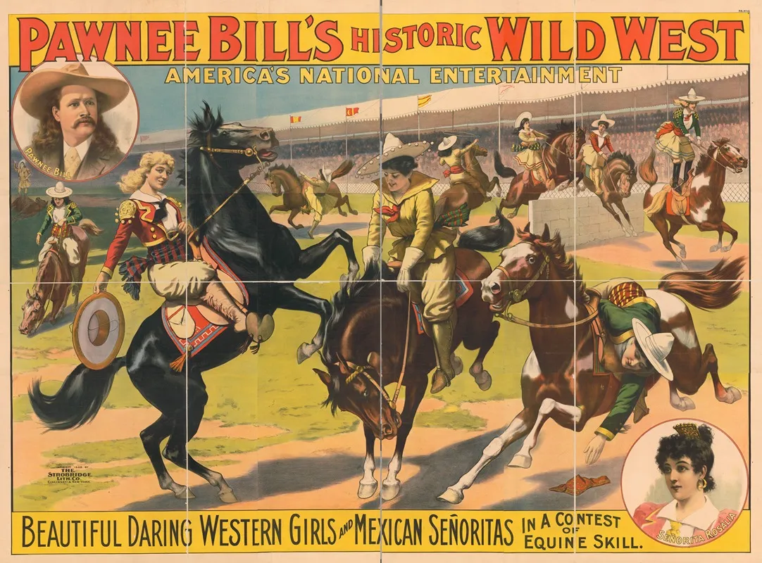Pawnee Bills Historic Wild West Beautiful Daring Western Girls Mexican Senoritas