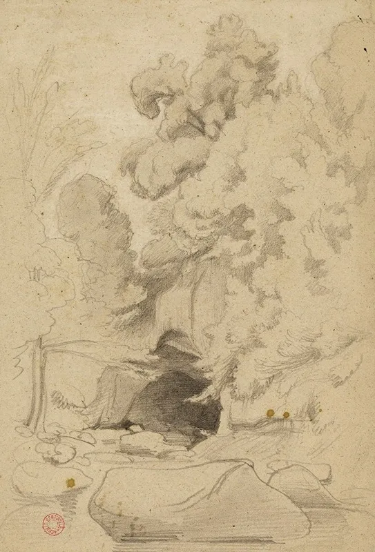 Paysage Avec Grotte