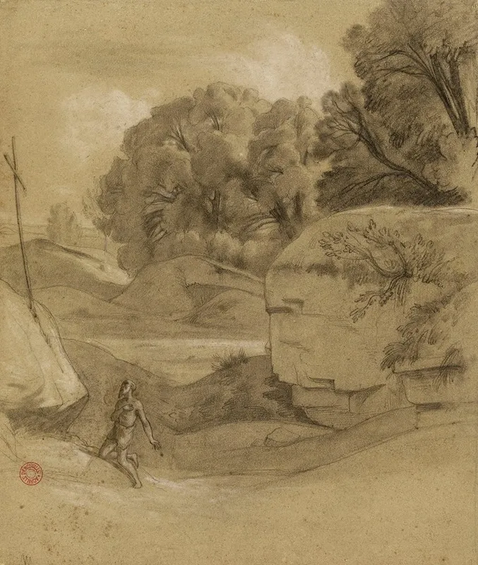 Paysage Avec Un Ermite
