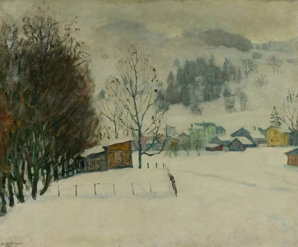 Paysage Brouillard Wall Art by Arnold Borisovich Lakhovsky - High-Resolution Digital Print