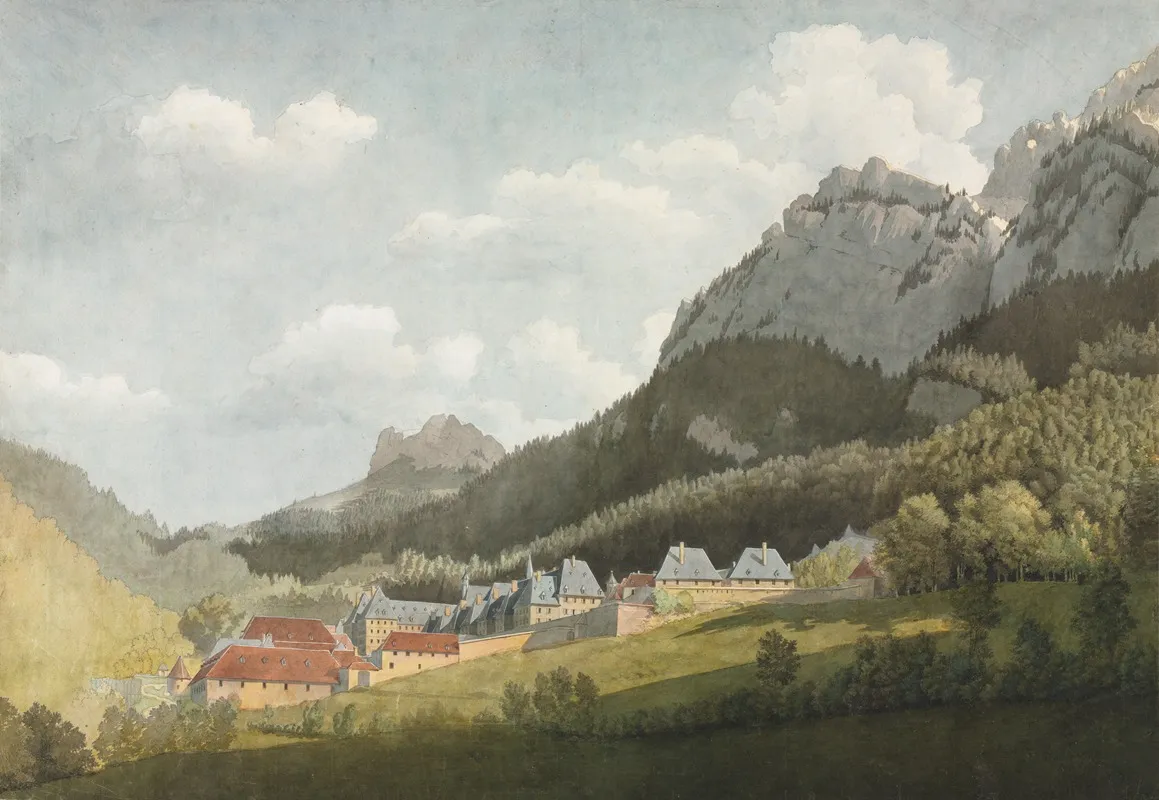 Paysage De La Grande Chartreuse Wall Art by Jean Lubin Vauzelle - High-Resolution Digital Print