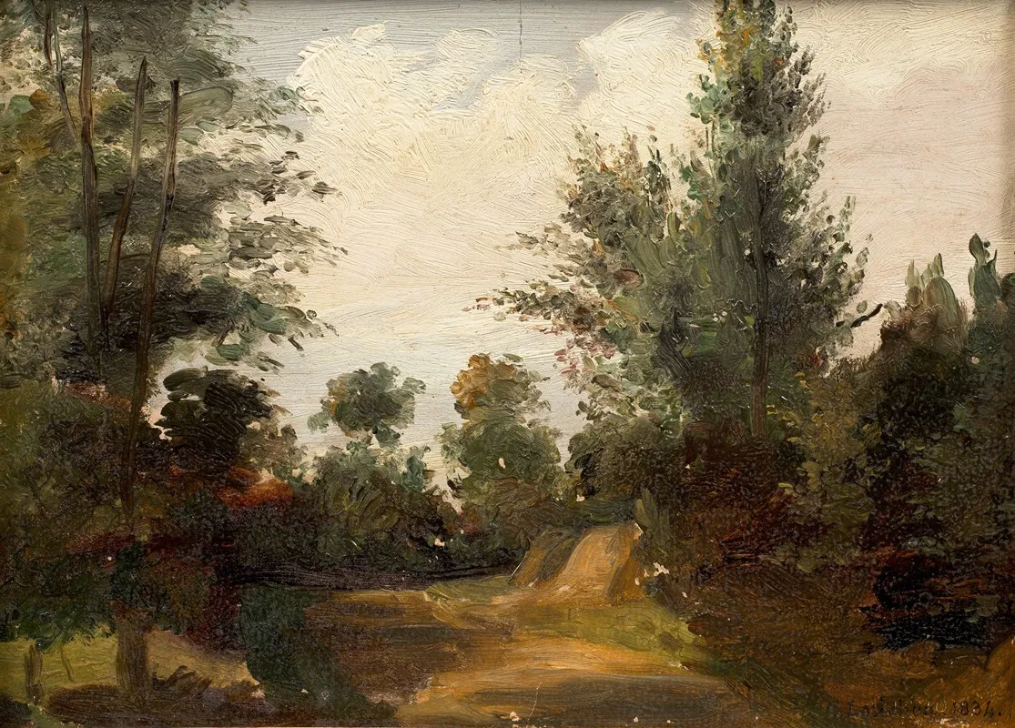 Paysage De Sous Bois 3 Wall Art by Constant Lorichon - High-Resolution Digital Print