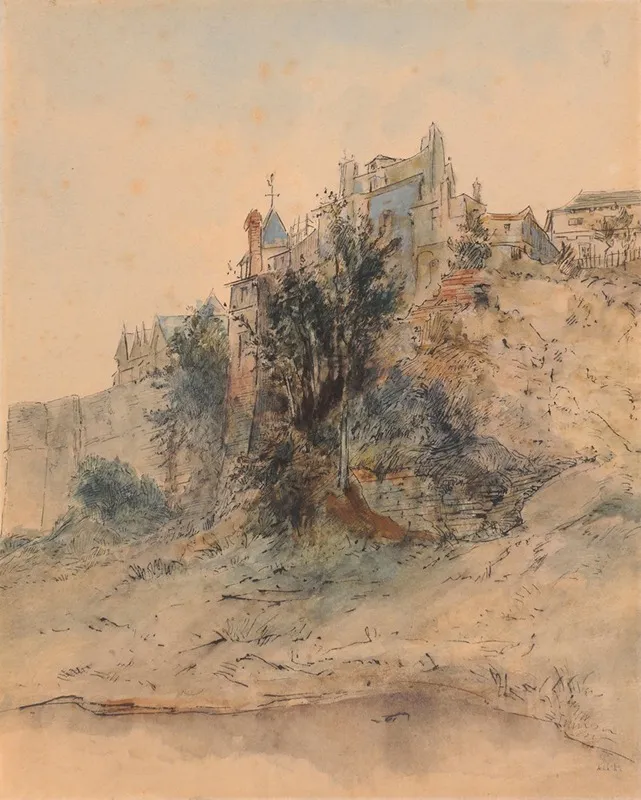 Paysage De Ville Avec Remparts