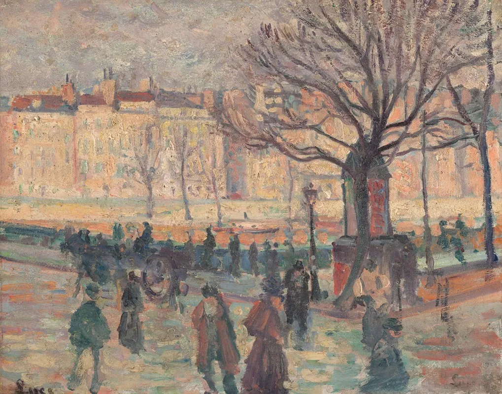Paysage Parisien Bords De Seine Wall Art by Maximilien Luce - High-Resolution Digital Print