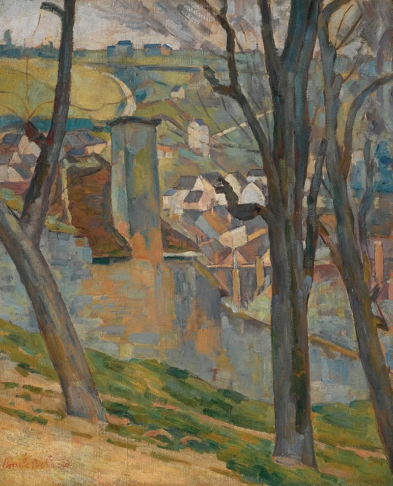 Paysage Pres De Tonnerre Wall Art by Emile Bernard - High-Resolution Digital Print