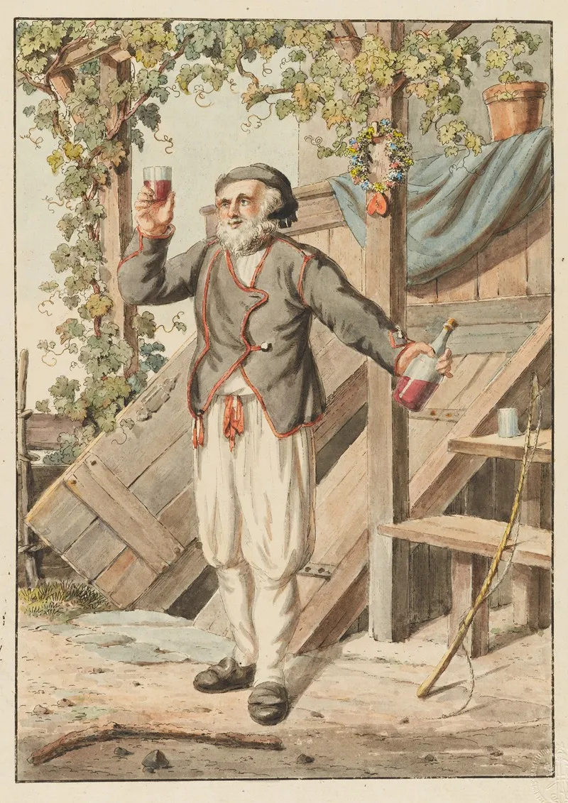 Paysan De Morat Des Environs De La Ville Wall Art by Johann Georg Volmar - High-Resolution Digital Print