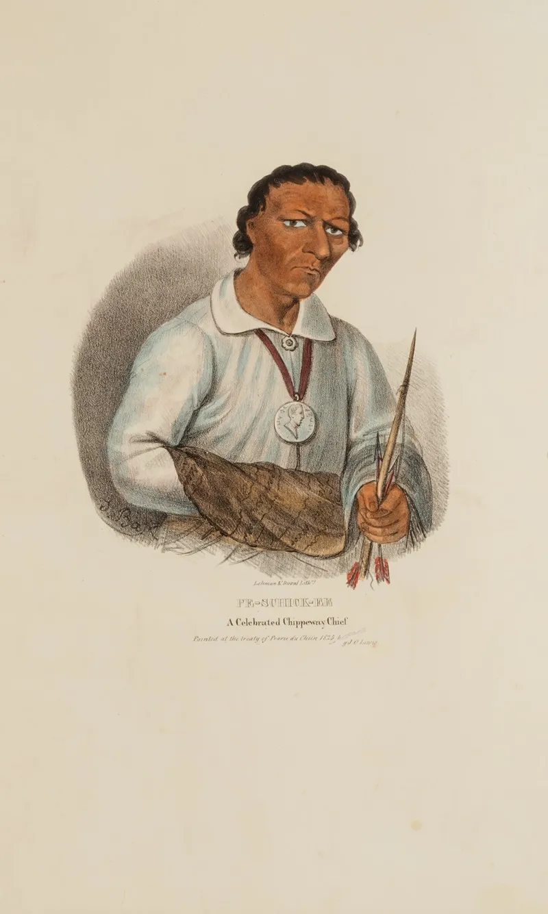 Pe Schick Ee A Celebrated Chippeway Chief