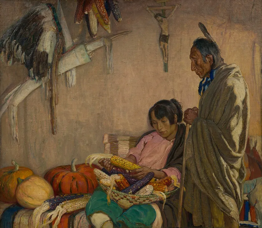Peace And Plenty 4 Wall Art by Oscar Edward Berninghaus - High-Resolution Digital Print