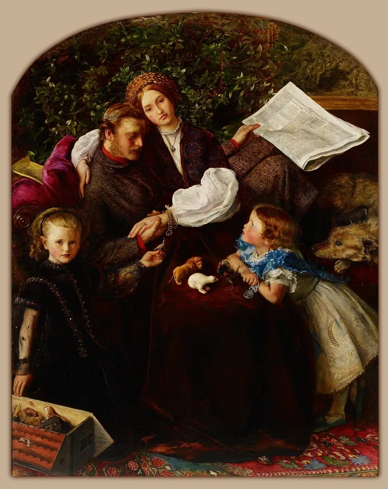Peace Concluded Wall Art by Sir John Everett Millais - Canvas Print