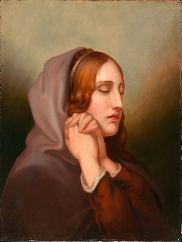 Pearl Of Grief Wall Art by Mary Jane Peale - High-Resolution Digital Print
