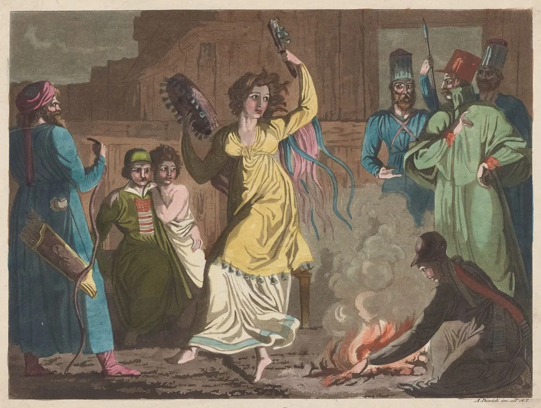 Peasant Dance Wall Art by Angelo Biasioli - High-Resolution Digital Print