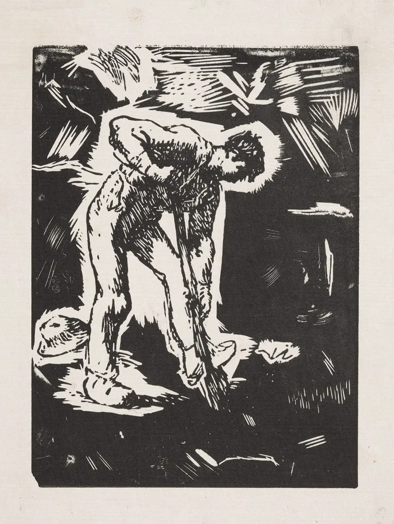Peasant Digging Wall Art by Jean-François Millet - High-Resolution Digital Print