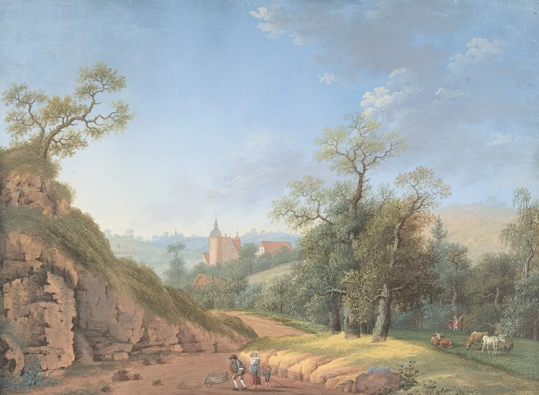 Peasant Family In A Landscape