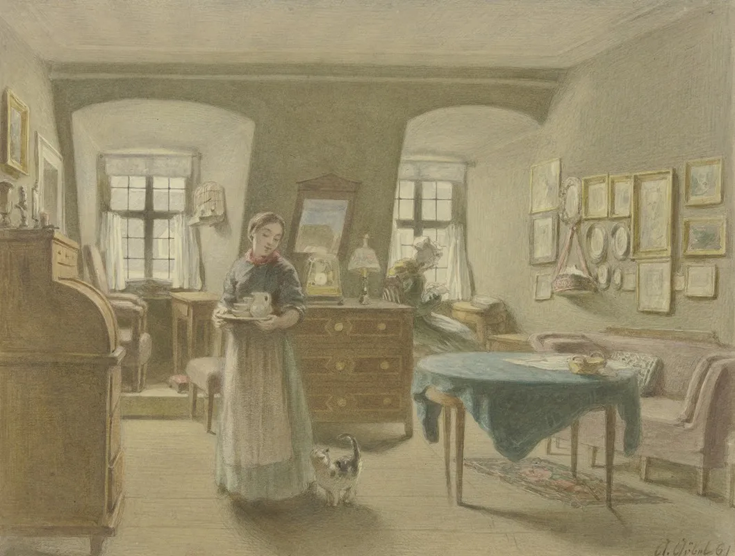 Peasant Sitting Room Wall Art by Angilbert Göbel - High-Resolution Digital Print