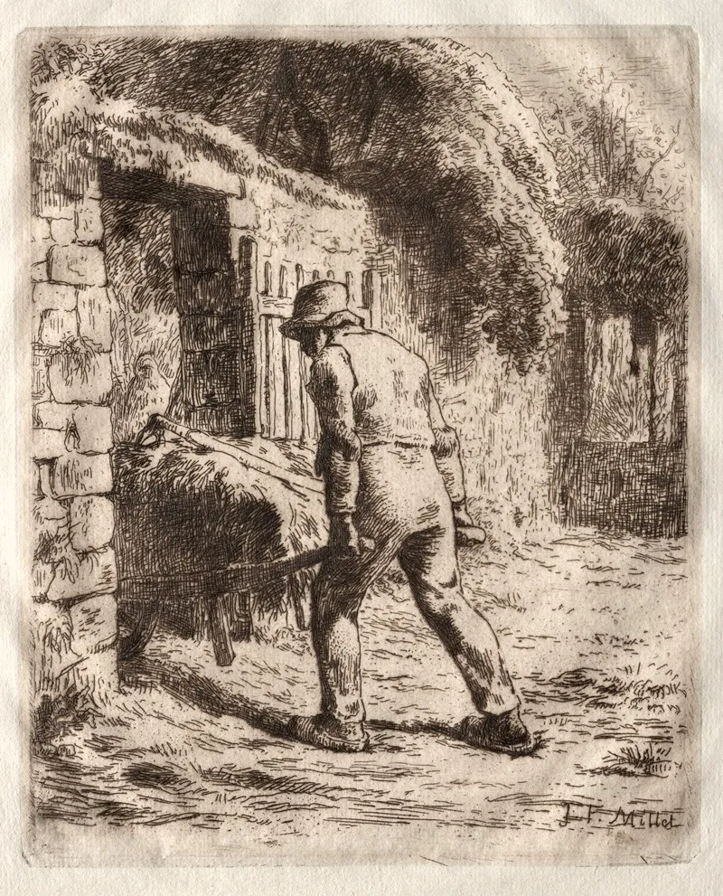 Peasant With A Wheelbarrow