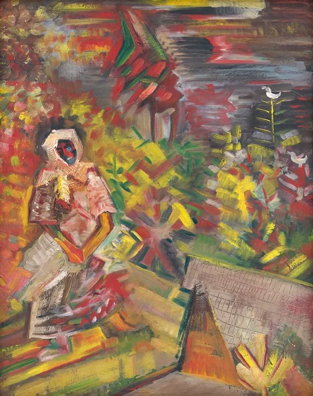 Peasant Woman 3 Wall Art by Arnold Peter Weisz-Kubínčan - Canvas Print