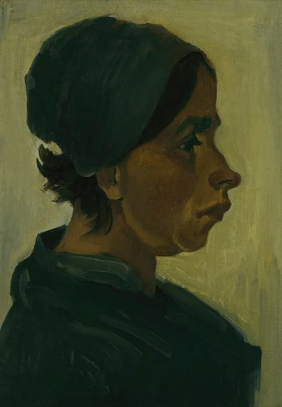 Peasant Woman Head Wall Art by Vincent van Gogh - High-Resolution Digital Print