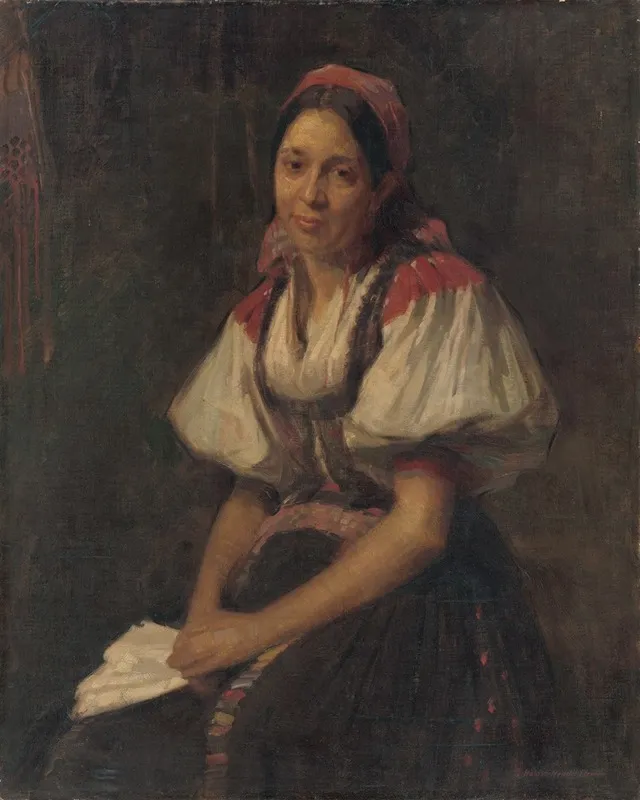 Peasant Woman In Folk Costume