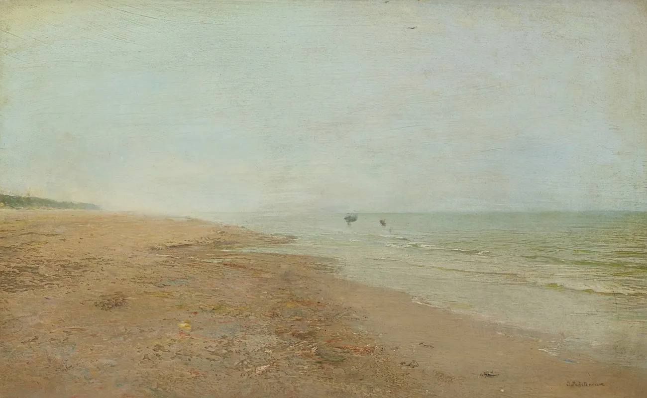 Pecheurs De Crevettes Grande Plage La Panne