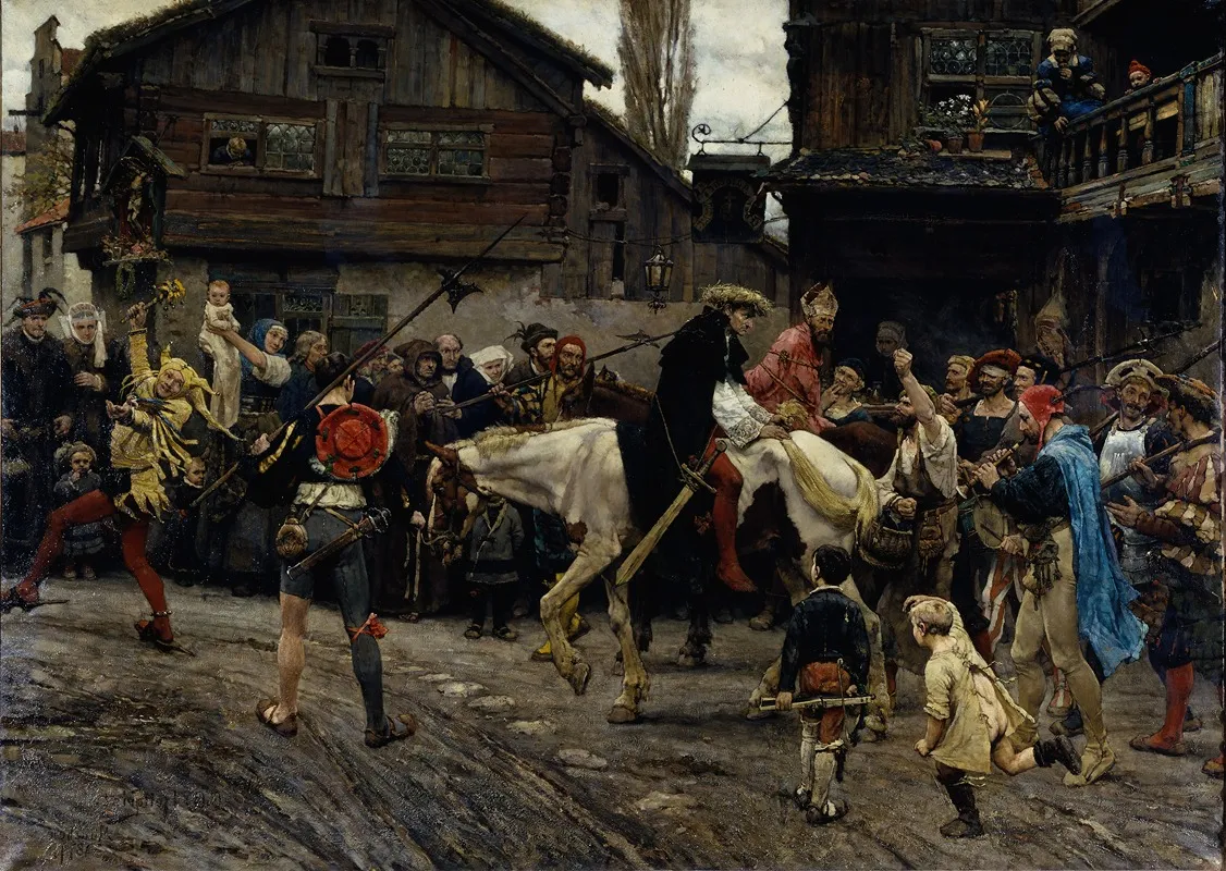 Peder Sunnanvaders And Master Knuts Ignominious Entry Into Sthlm 1526
