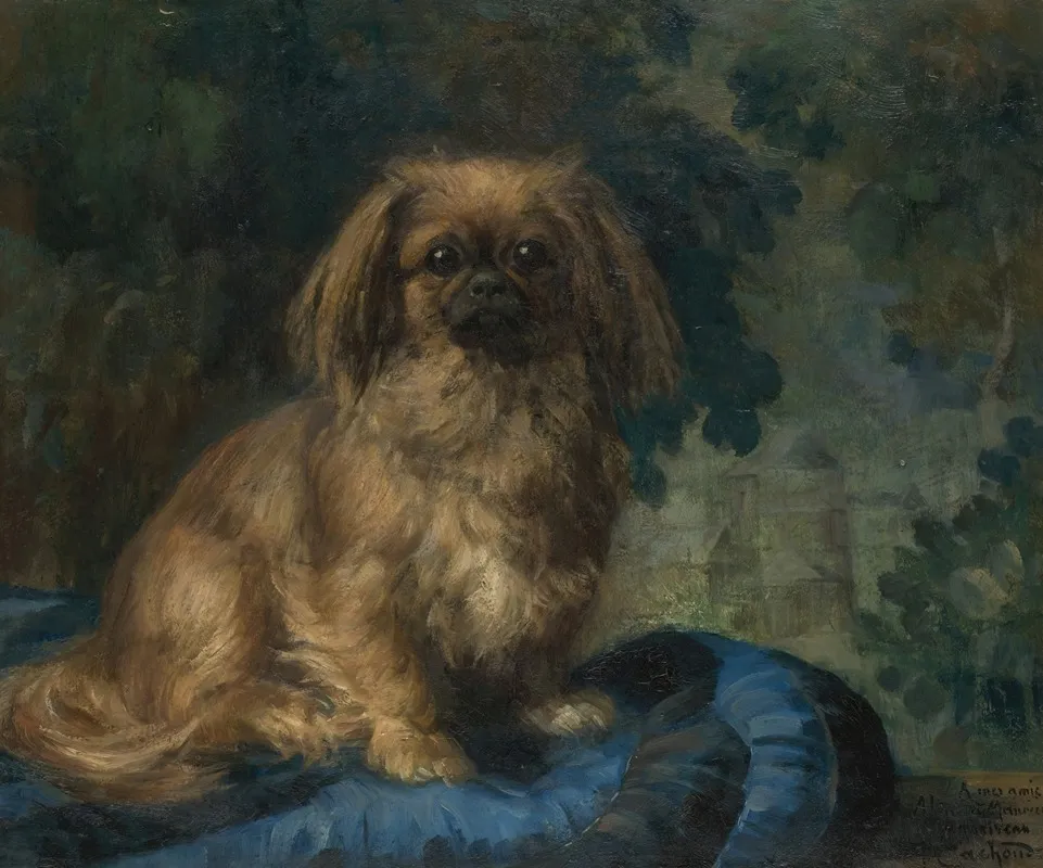 Pekingese Wall Art by François-Charles Cachoud - High-Resolution Digital Print