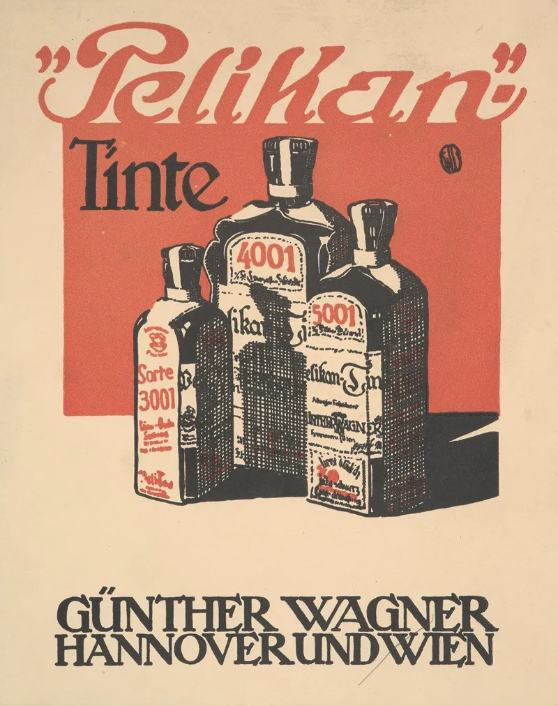 Pelikan Tinte Wall Art by Anonymous - High-Resolution Digital Print