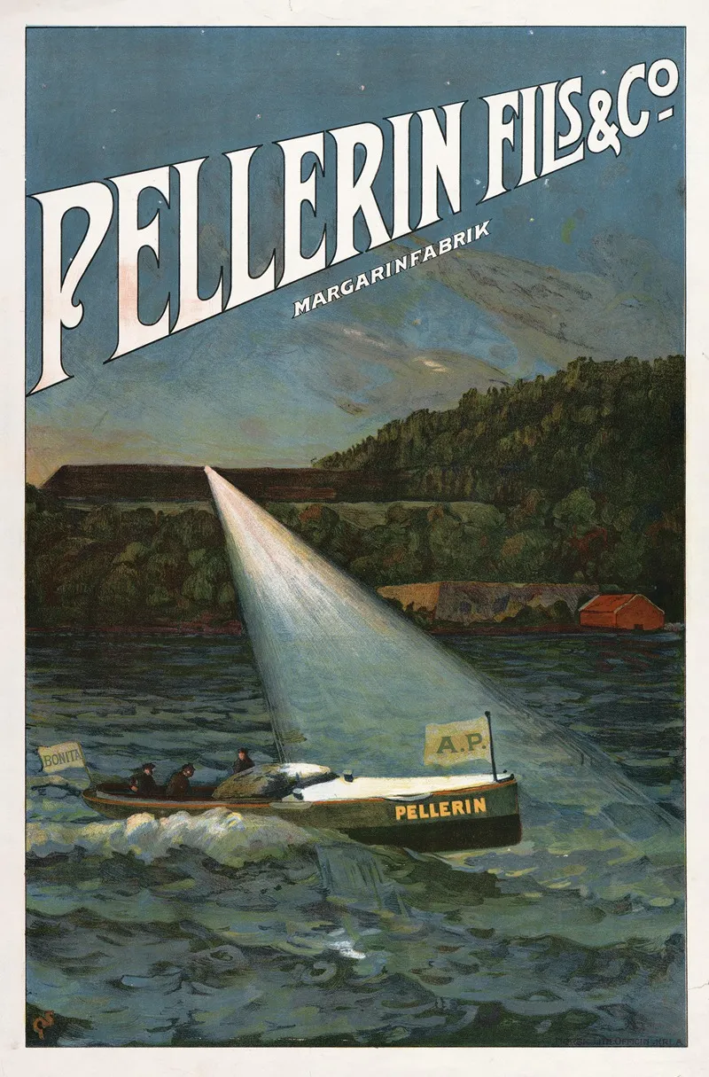 Pellerin Fils Co Margarinfabrik Wall Art by Gudmund Stenersen - High-Resolution Digital Print
